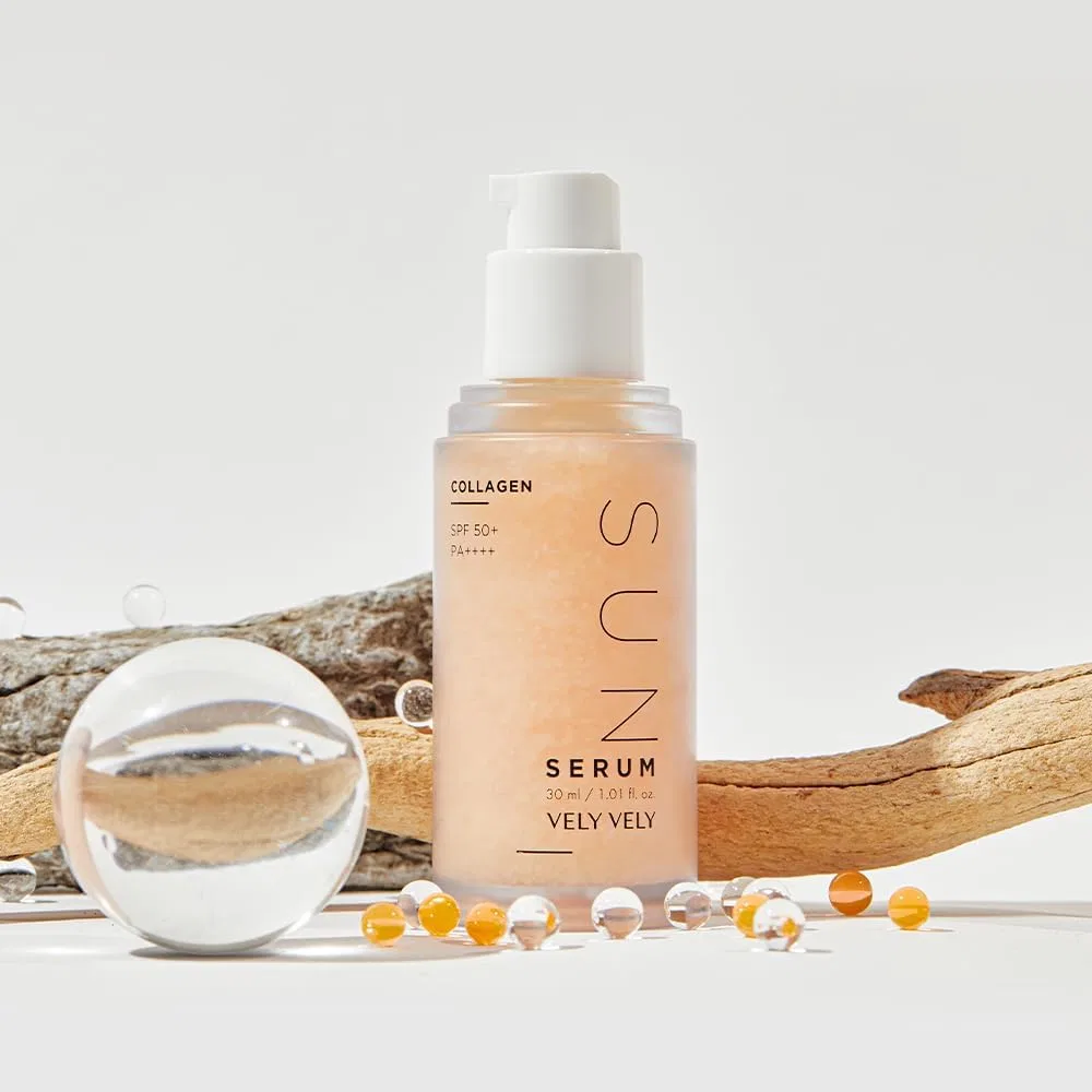 Солнцезащитный гель для лица VELY VELY Collagen Sun Serum SPF50+ 30 мл — фото 3