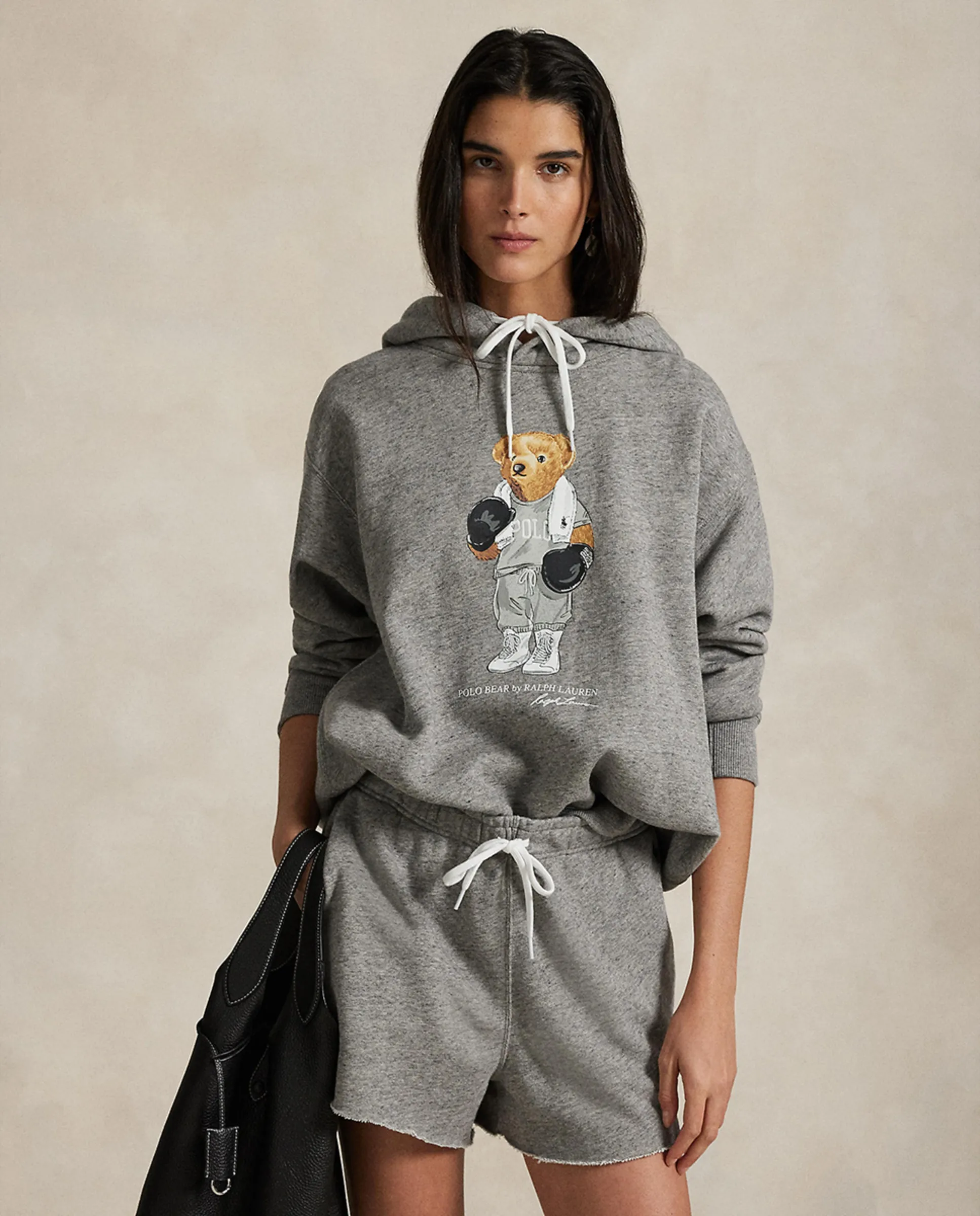 

Женский свитшот из флиса с медведем Polo Polo Ralph Lauren, серый