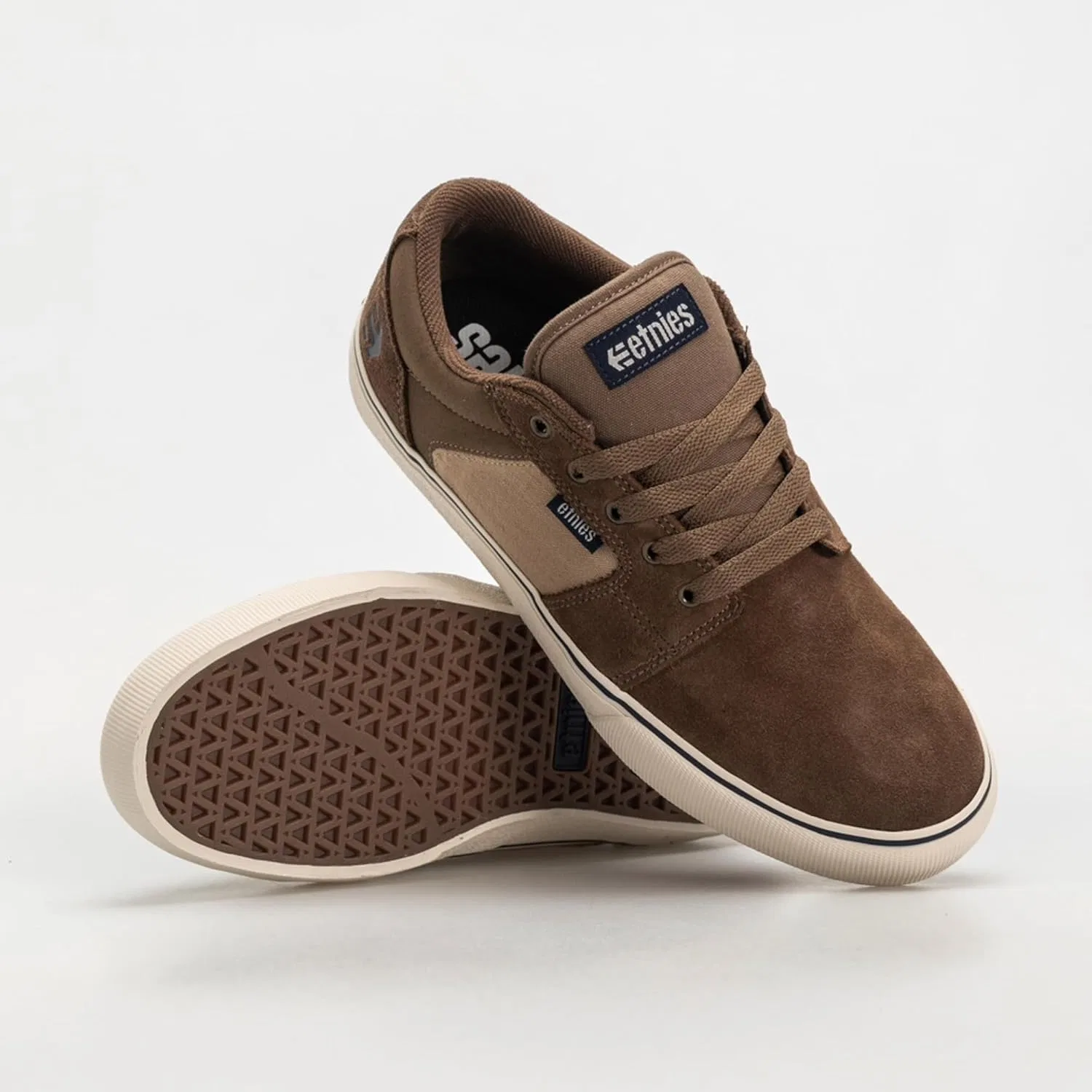 Кроссовки для скейтбординга Etnies Barge LS, коричневый/бежевый/синий — фото 2