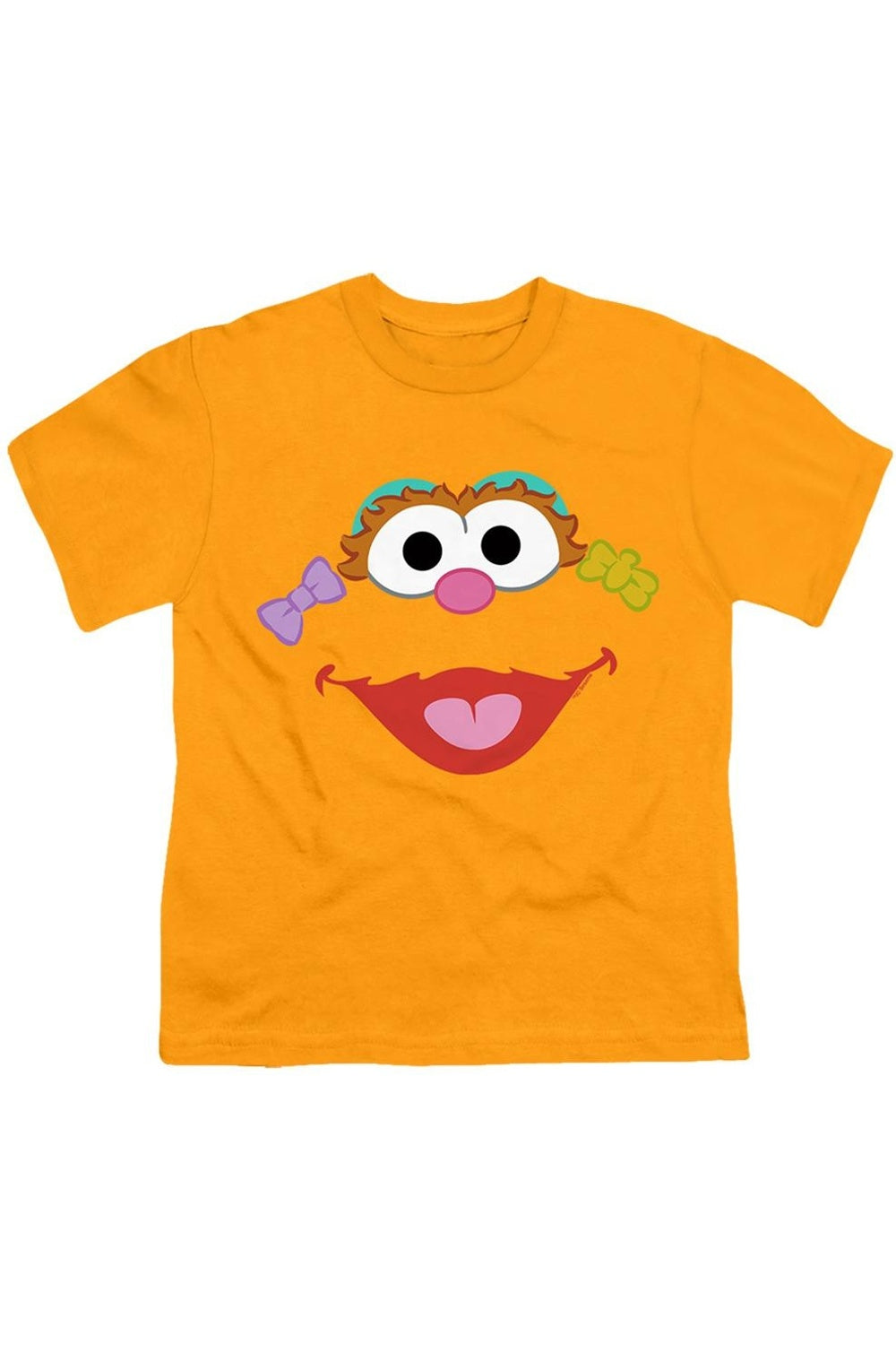 

Футболка с коротким рукавом для детей с изображением Зои из "Улицы Сезам" Gildan, золотой