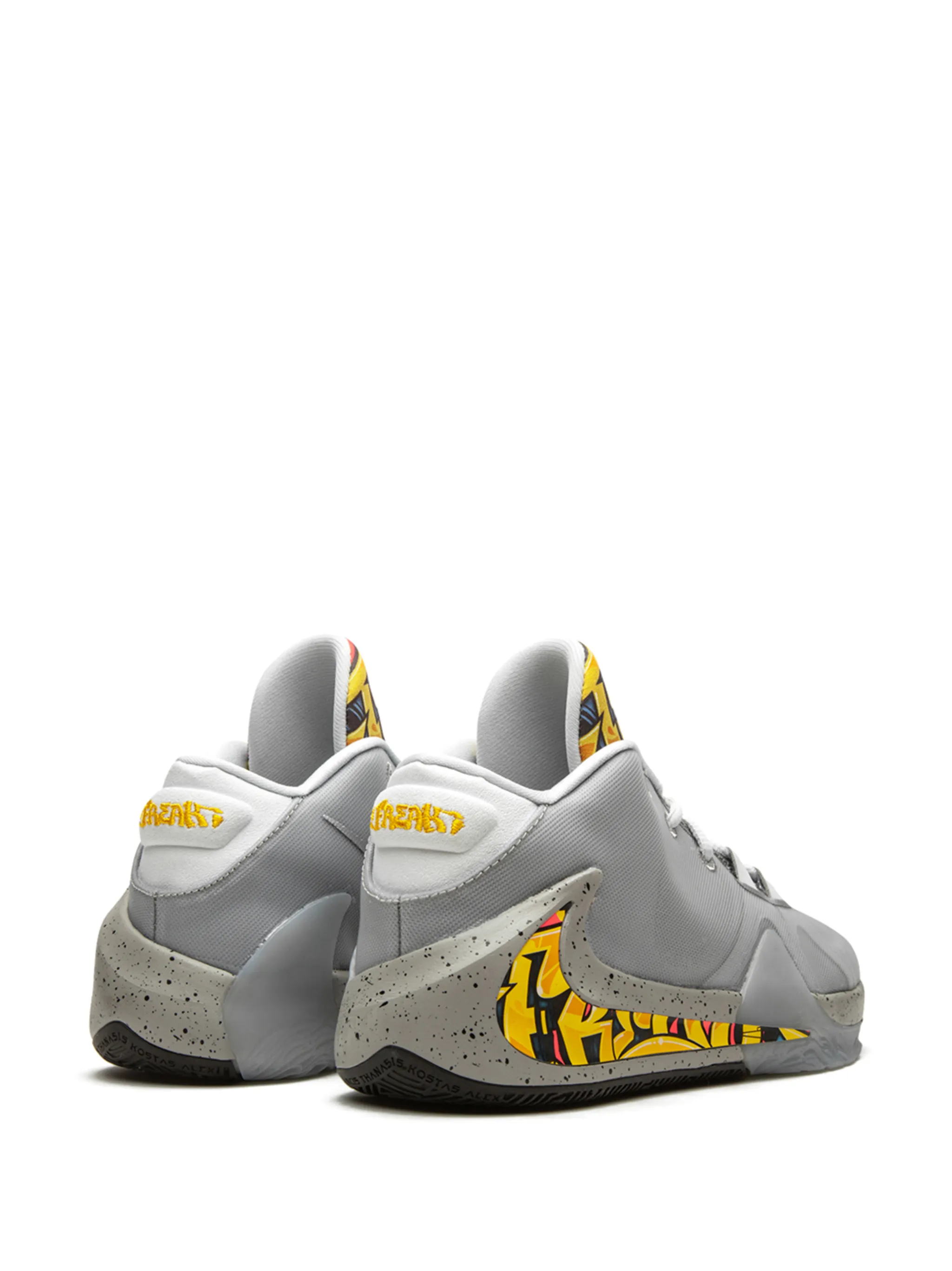 Кроссовки Zoom Freak 1 Graffiti Nike Kids, серый — фото 3