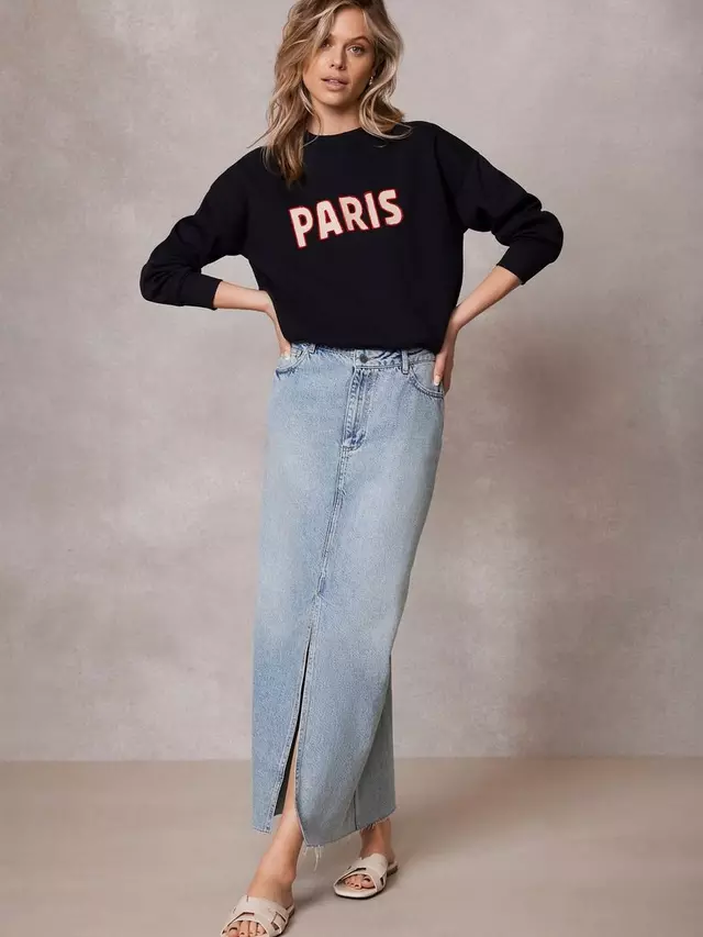 

Толстовка Mint Velvet Paris, темно-синий