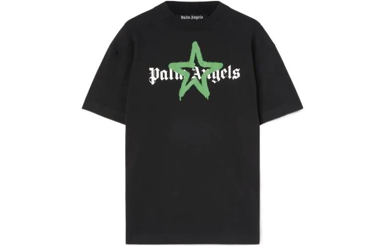 

Футболка с напылением звезд Palm Angels, черный