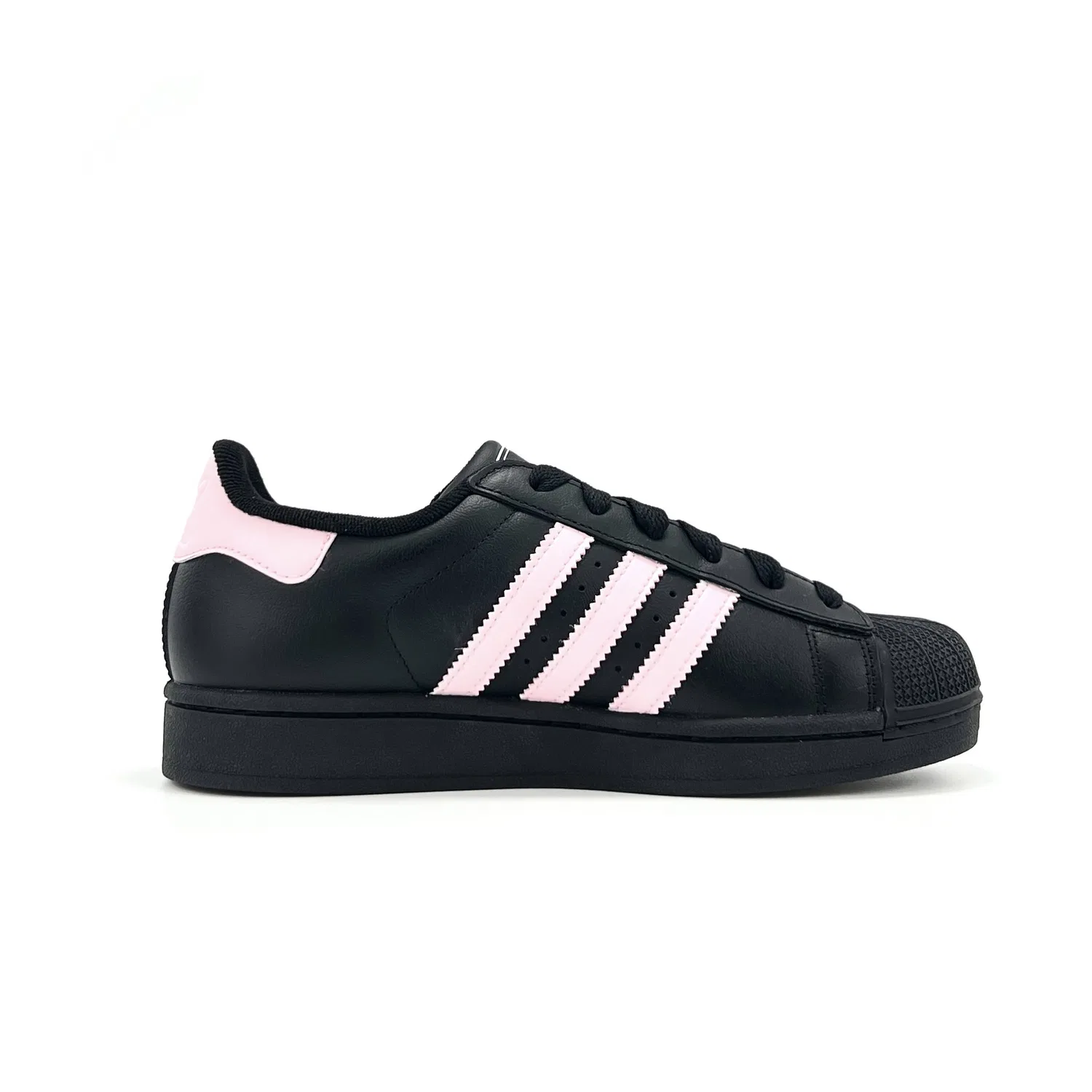 Кроссовки Superstar 2 Pink Paw Print из кожи, нескользящие, дышащие, легкие, с амортизацией, низкий верх Adidas Originals — фото 3