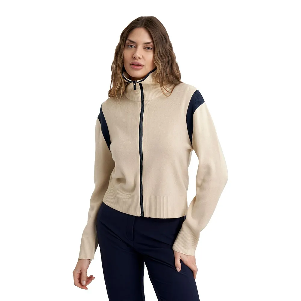 

Толстовка Calvin Klein Golf Rivera Knit full zip, бежевый