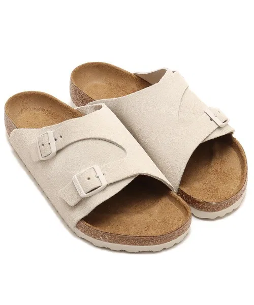 Унисекс сандалии Birkenstock Zurich из замши белые