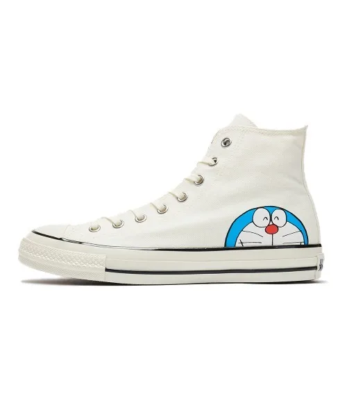 Унисекс высокие кеды с принтом Doraemon CONVERSE ALL STAR AGED FP HI белые — фото 3