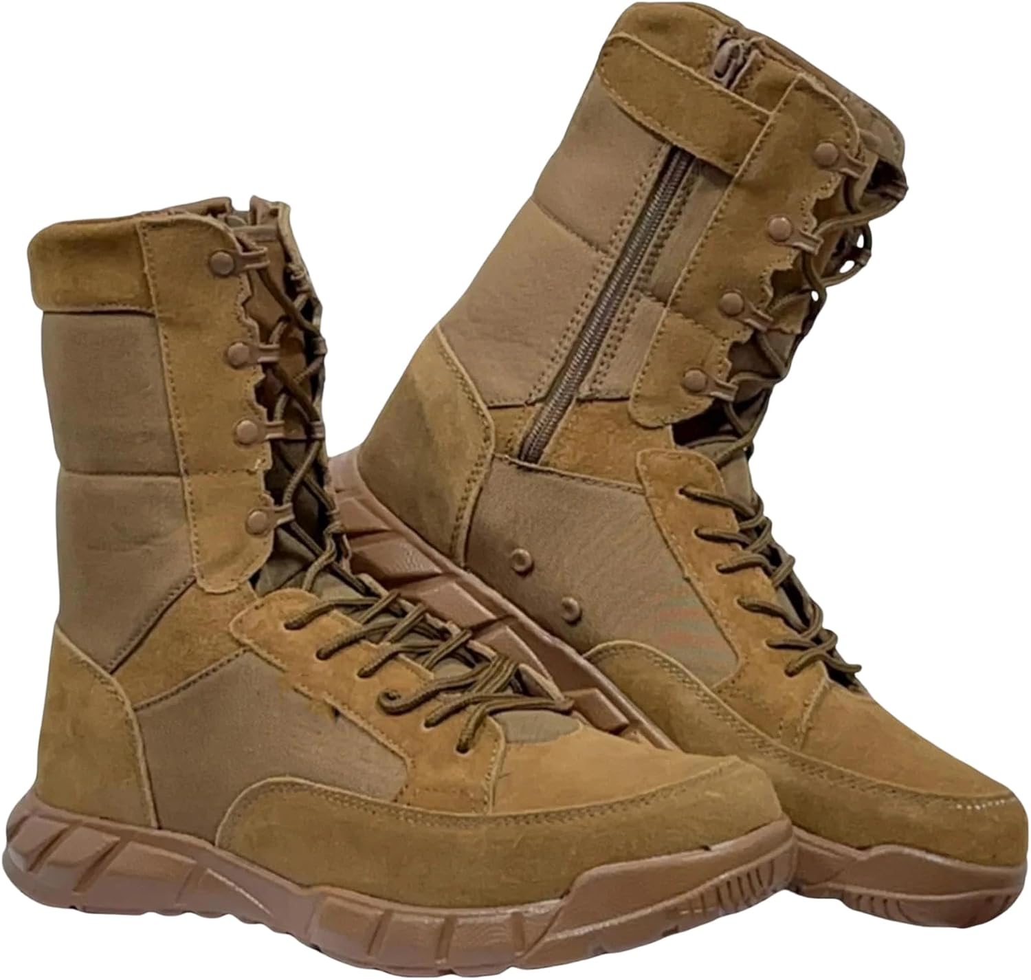 

Мужские ультралегкие ботинки Alloaone из коровьей замши до середины голени, противоударные, для тренировок и походов на шнуровке, коричневый