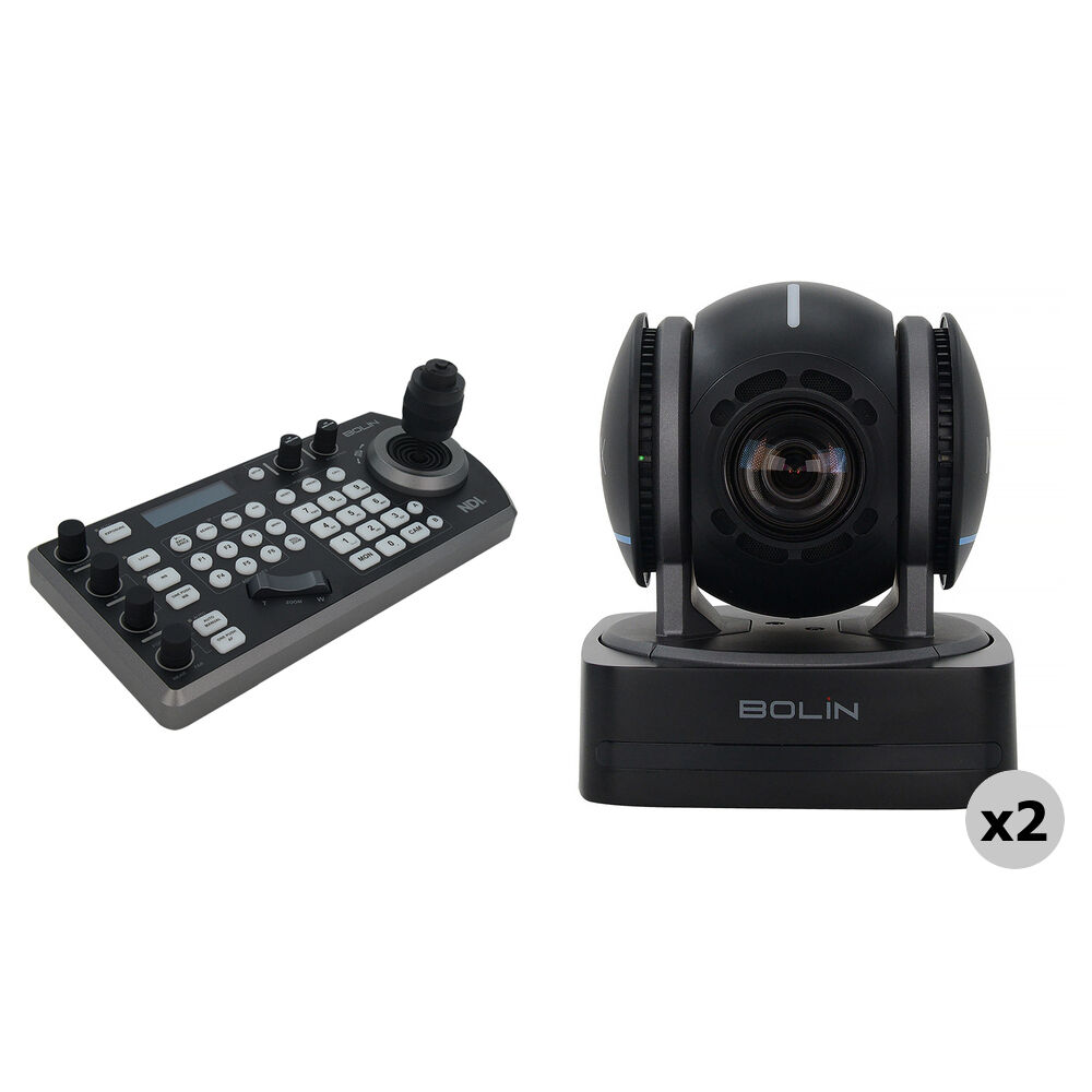 

Bolin Technology N2-210X NDI|HX3 2-камерный комплект PTZ и контроллер NDI (черный)