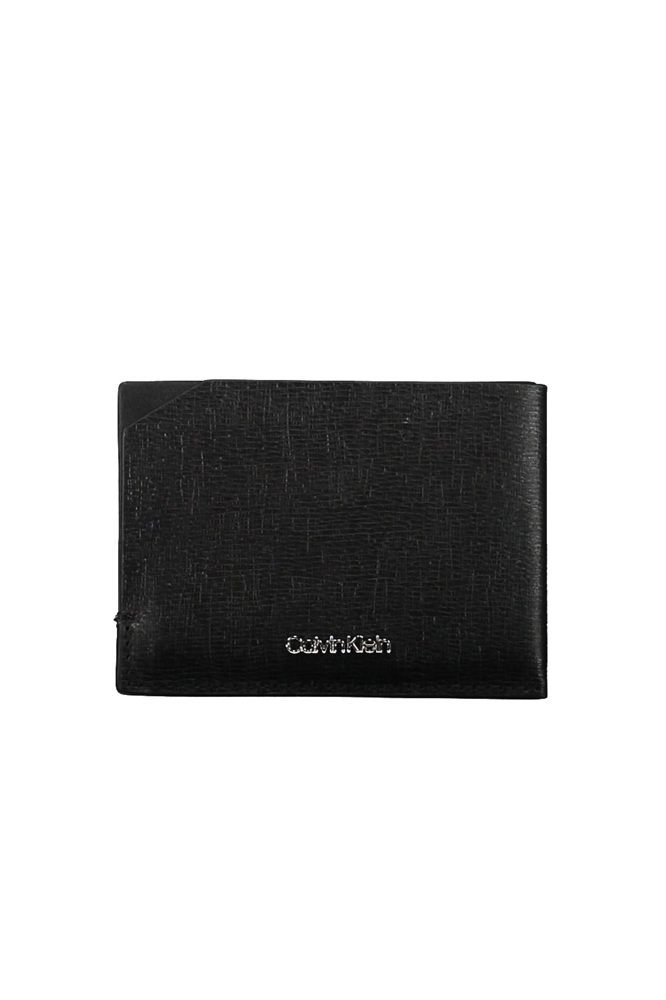 

Черный кожаный мужской кошелек Calvin Klein