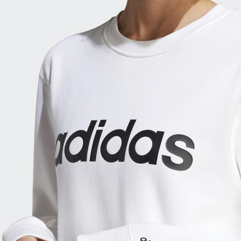 Женская спортивная толстовка Adidas, белый/черный — фото 4