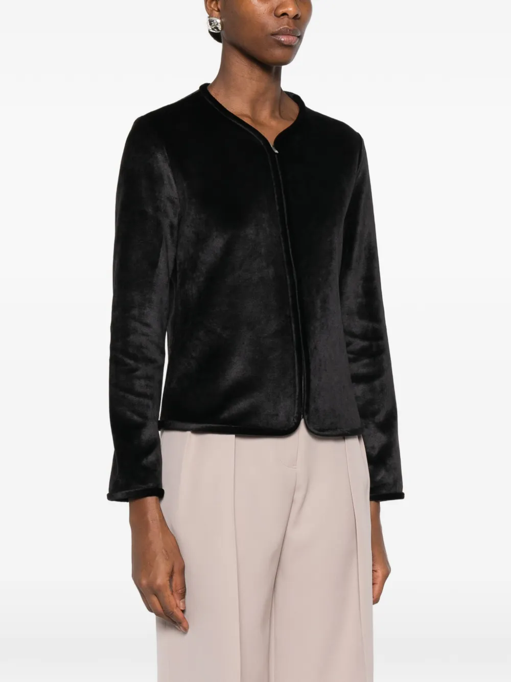 Вельветовая куртка на молнии Jil Sander, черный — фото 3