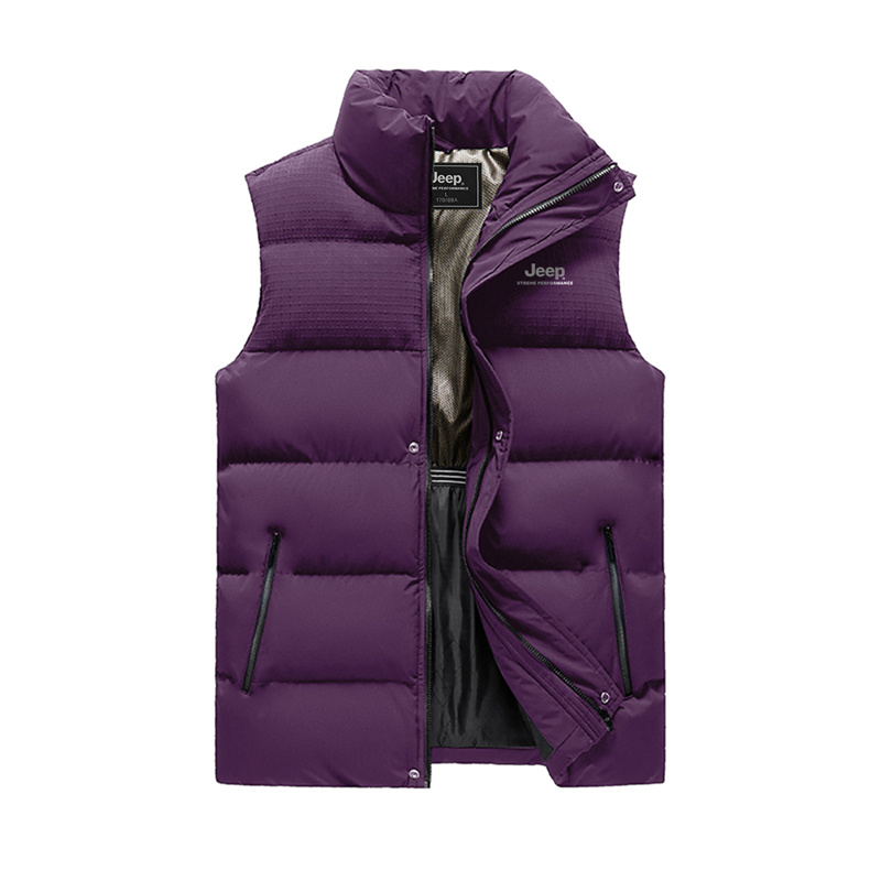 

Пуховик Unisex со стойкой, утепленный, другие Jeep, темно-фиолетовый