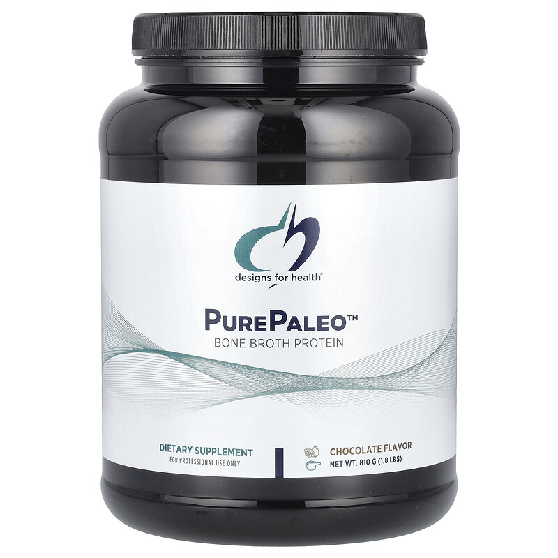 

Designs For Health, PurePaleo, Bone Broth Protein, Chocolate, 1.8 lbs (810 g)