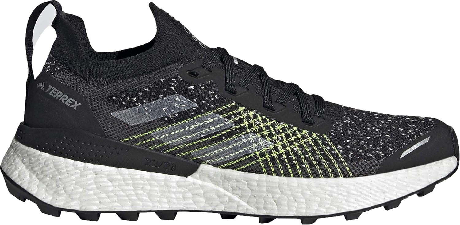 

Кроссовки Adidas Terrex Two Ultra Parley Acid Mint/Black/Screaming Pink 10 D (М), белый/черный/желтый