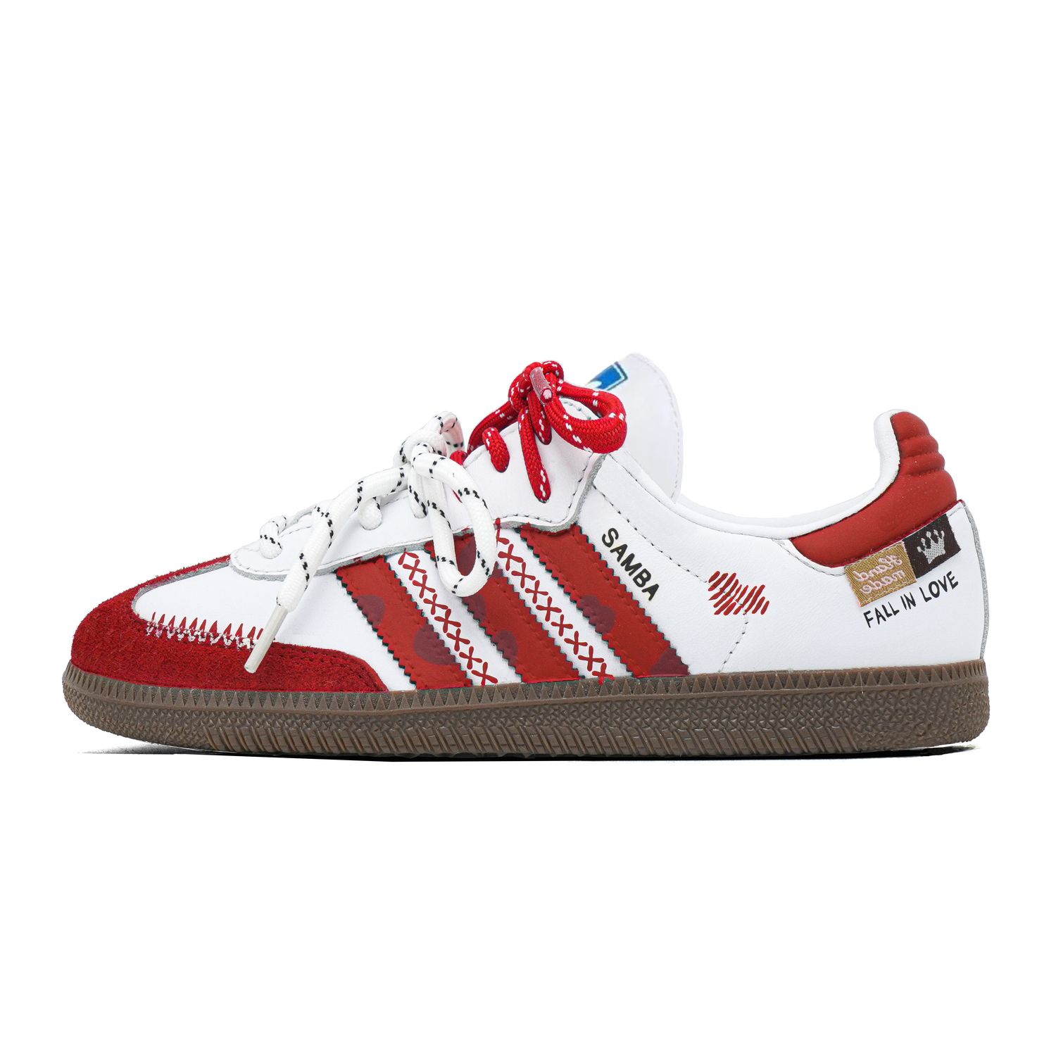 Adidas Originals Самба OG Бесконечная любовь Амортизация, износостойкие немецкие армейские кроссовки Унисекс Красный, цвет Red — фото 3