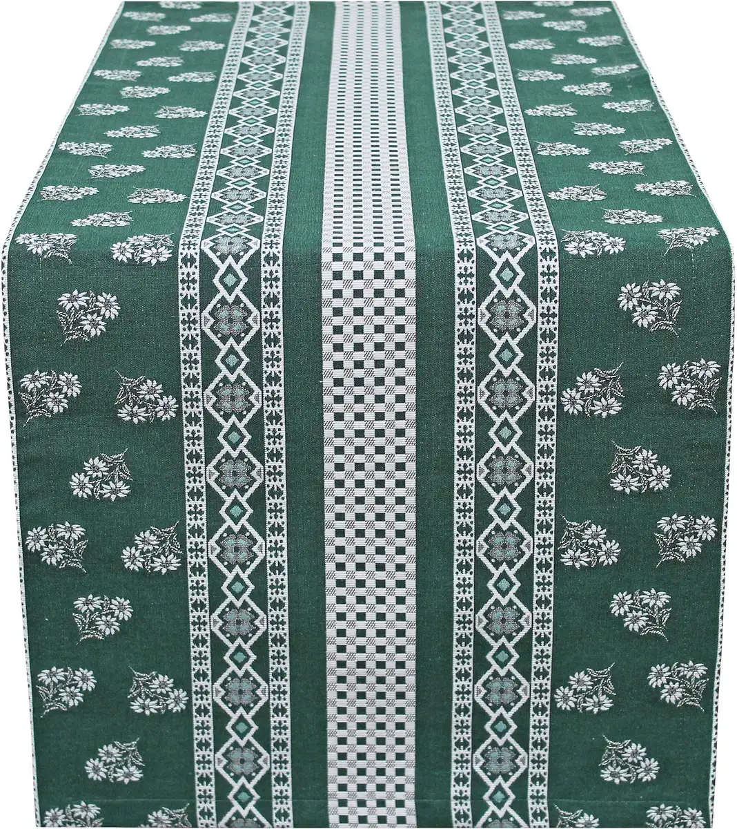 

HOSSNER - HOMECOLLECTION дорожка для стола "Найджел", (1 шт.) 36х100 см, цвет grün/natur
