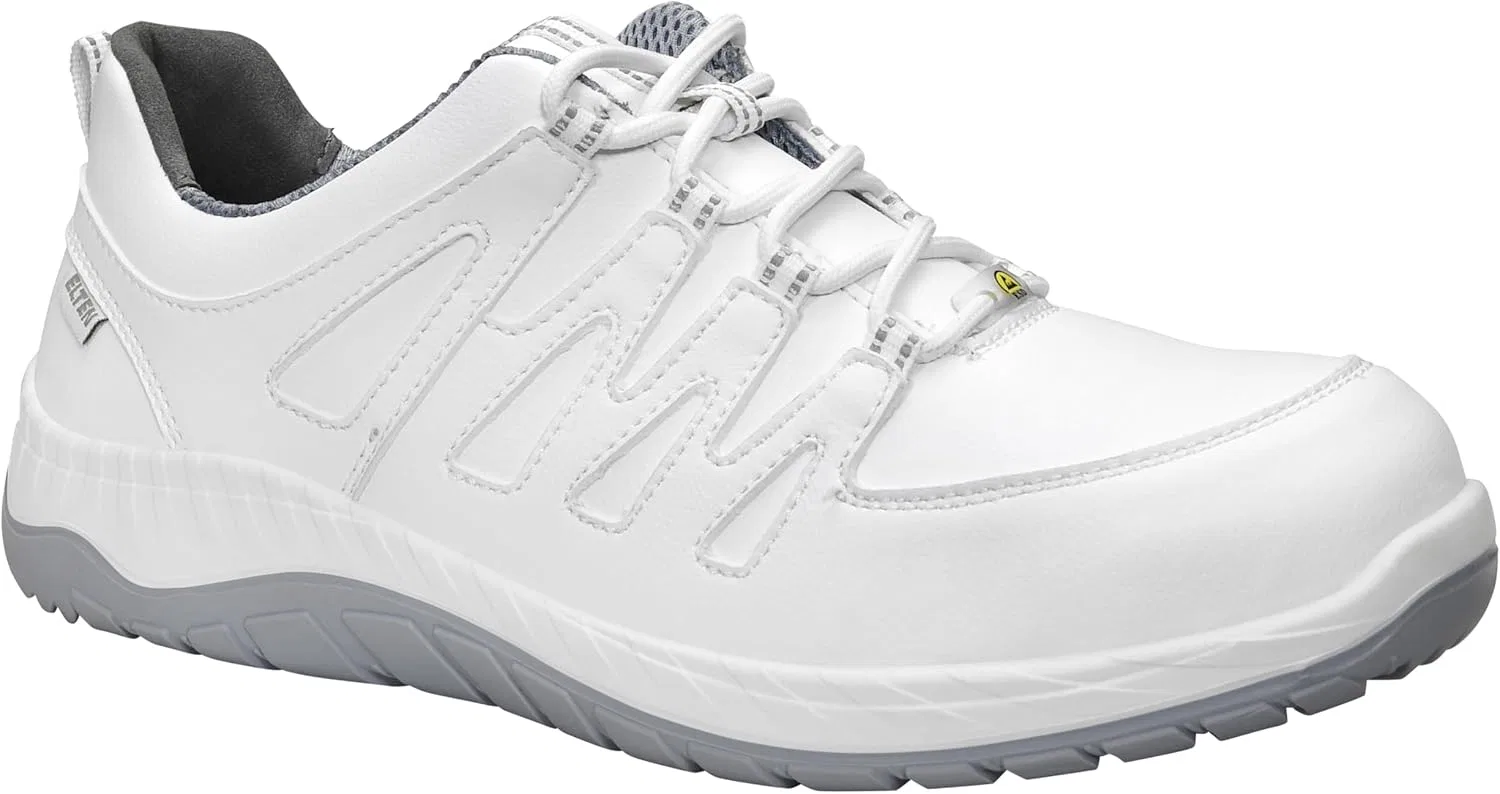 Защитная обувь ELTEN Maddox White Low ESD S3S для мужчин и женщин, текстиль, стальной защитный носок, легкая, спортивная, размер 44, белая
