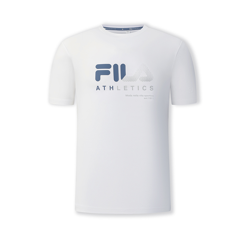 

FILA Футболка для фитнеса мужская Jade White, Белый, FILA Футболка для фитнеса мужская Jade White