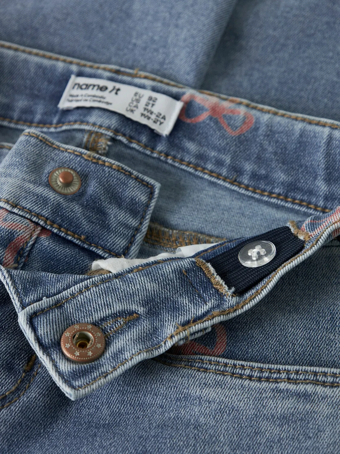 Джинсы Name It Regular Jeans NMFBELLA синего цвета — фото 2