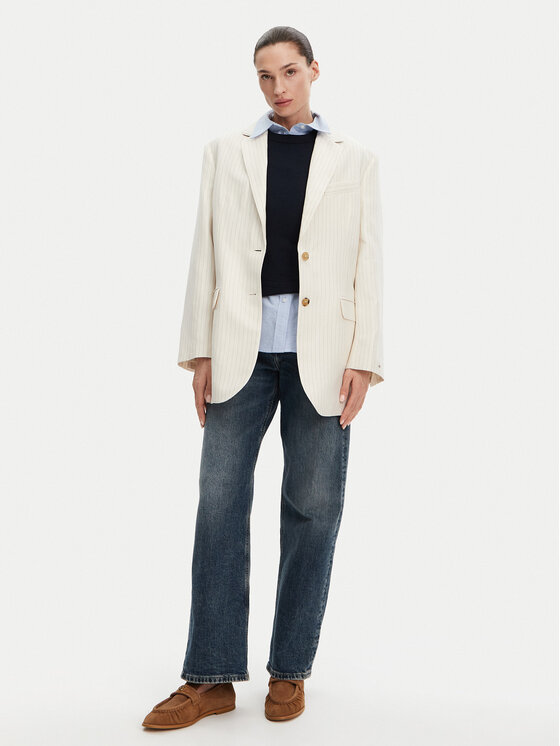 Куртка свободного кроя WW0WW46167 Tommy Hilfiger, бежевый — фото 2