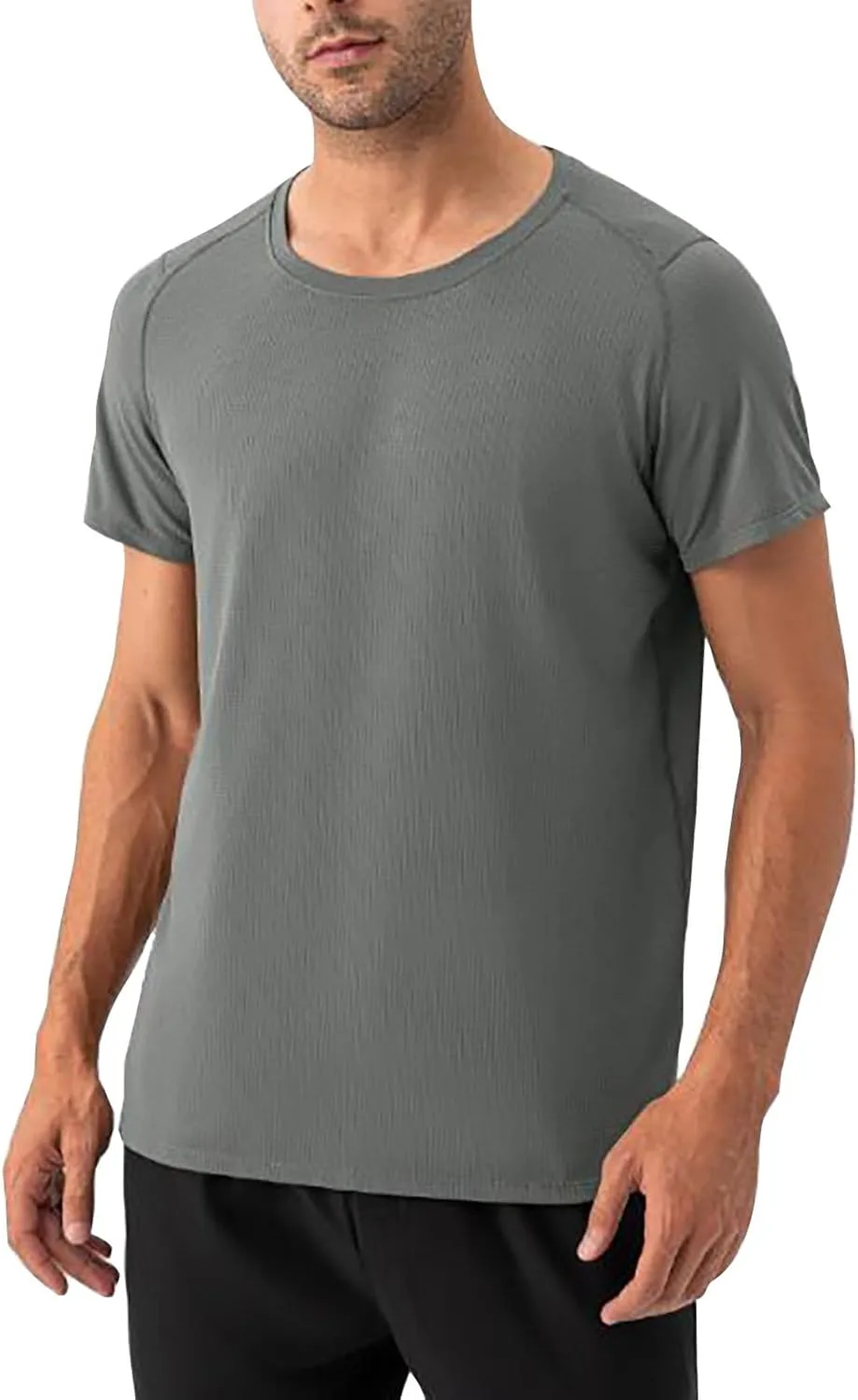 

Мужская футболка с коротким рукавом и круглым вырезом, Casual, 2024
