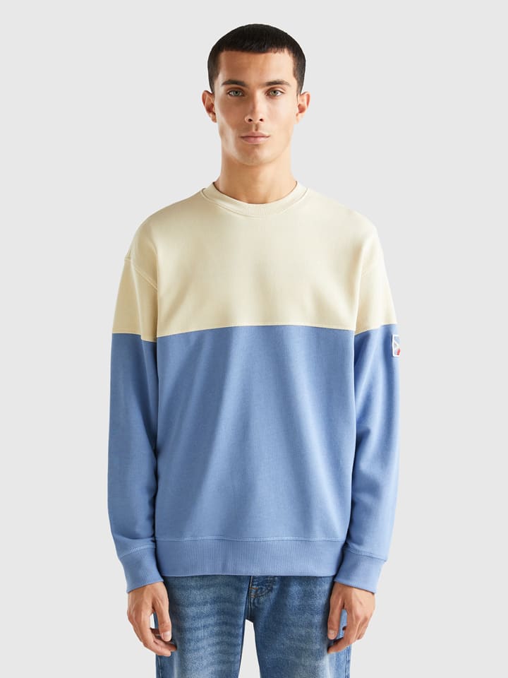 

Пуловер Benetton, цвет blau/creme