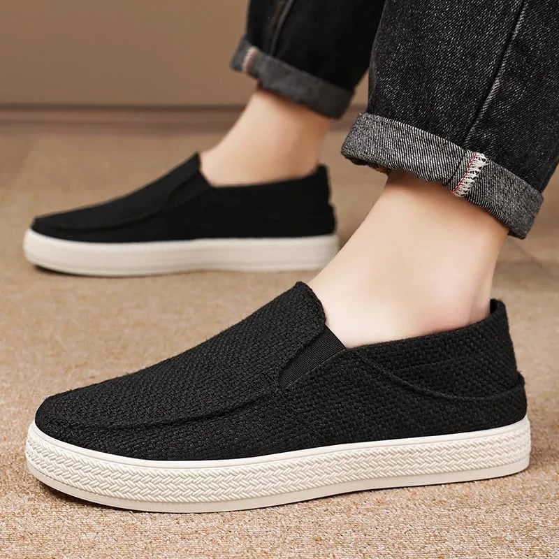Лоферы с поддержкой свода стопы Mens Slip on Shoes, Black Hhhchpm — фото 3