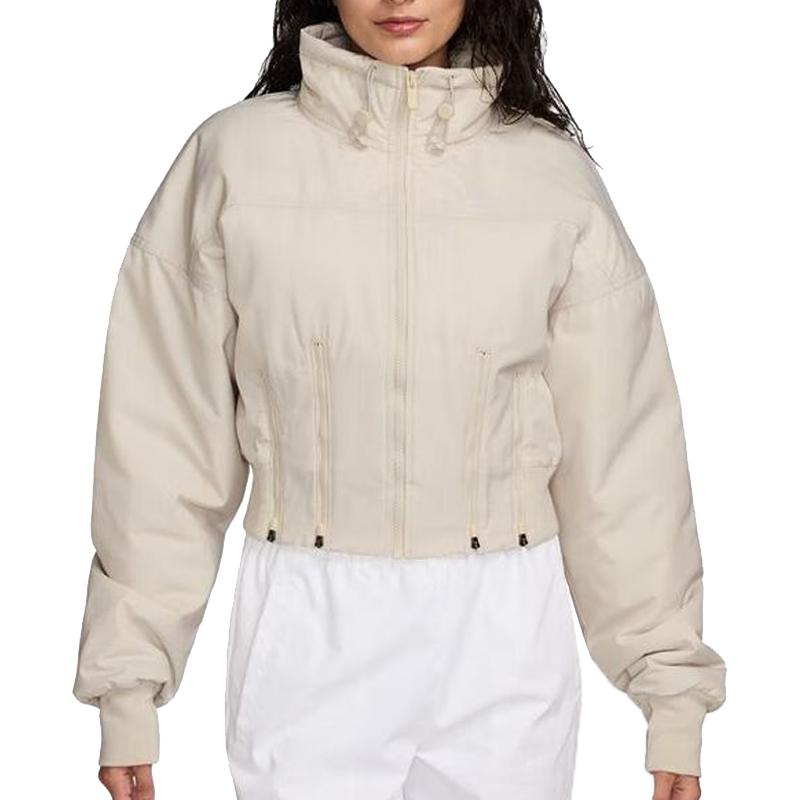 Nike Куртка пуховик женская AS W NSW CLLCTN REPEL ZIP JKT Ecru, Ecru — фото 3