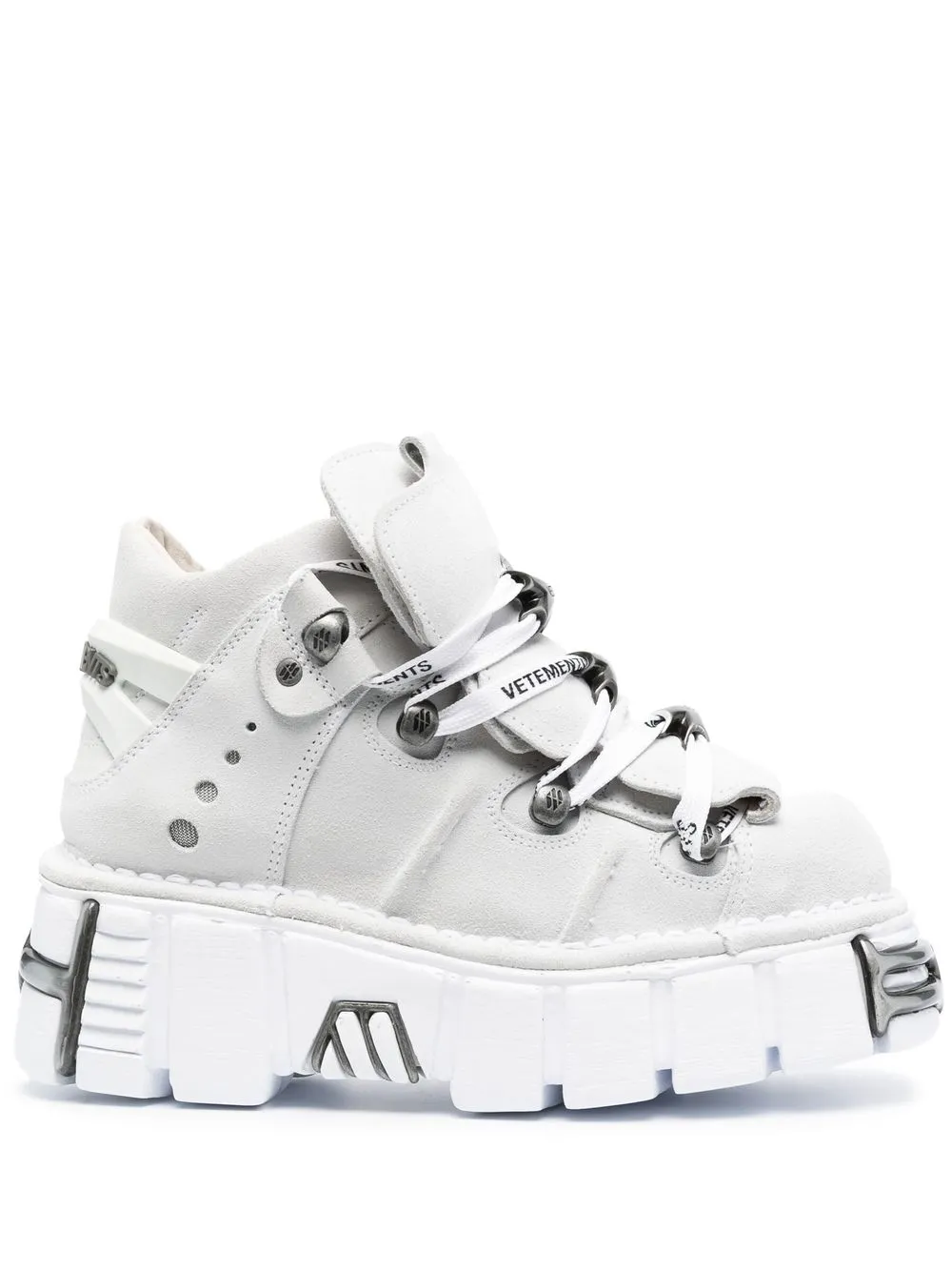 Кроссовки New Rock на платформе VETEMENTS, белый