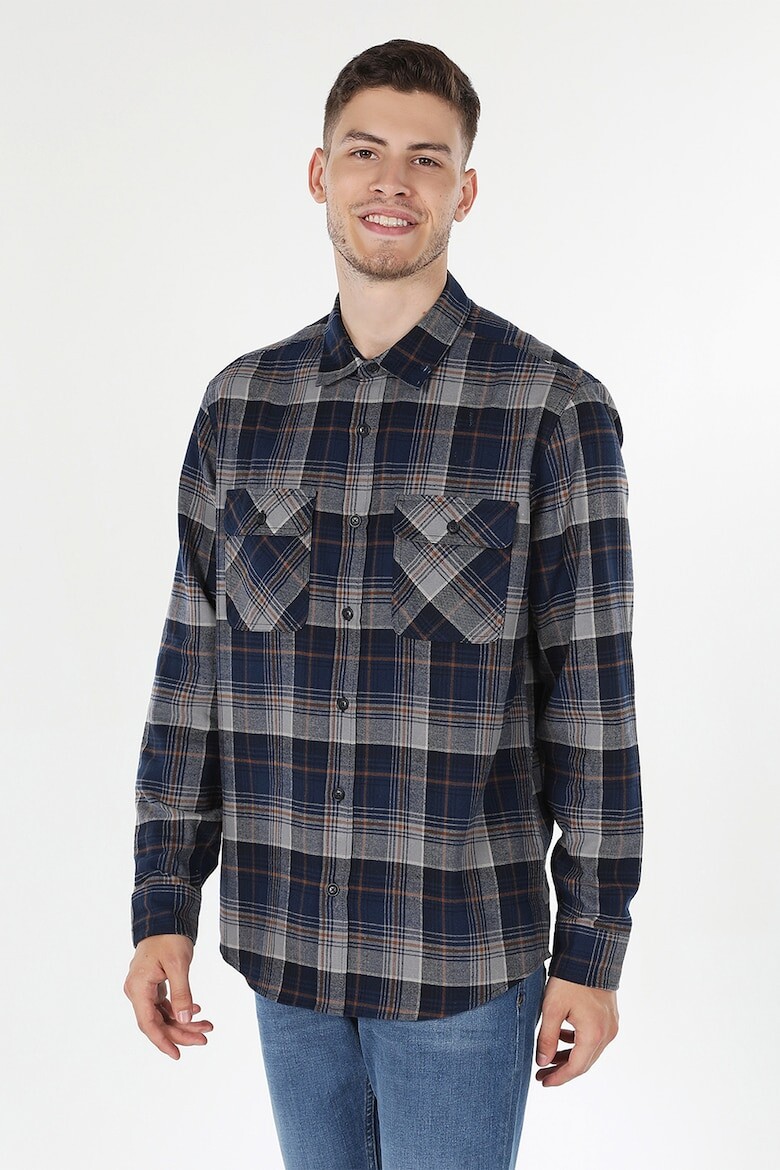 

Рубашка в клетку с длинными рукавами Colin'S, серый