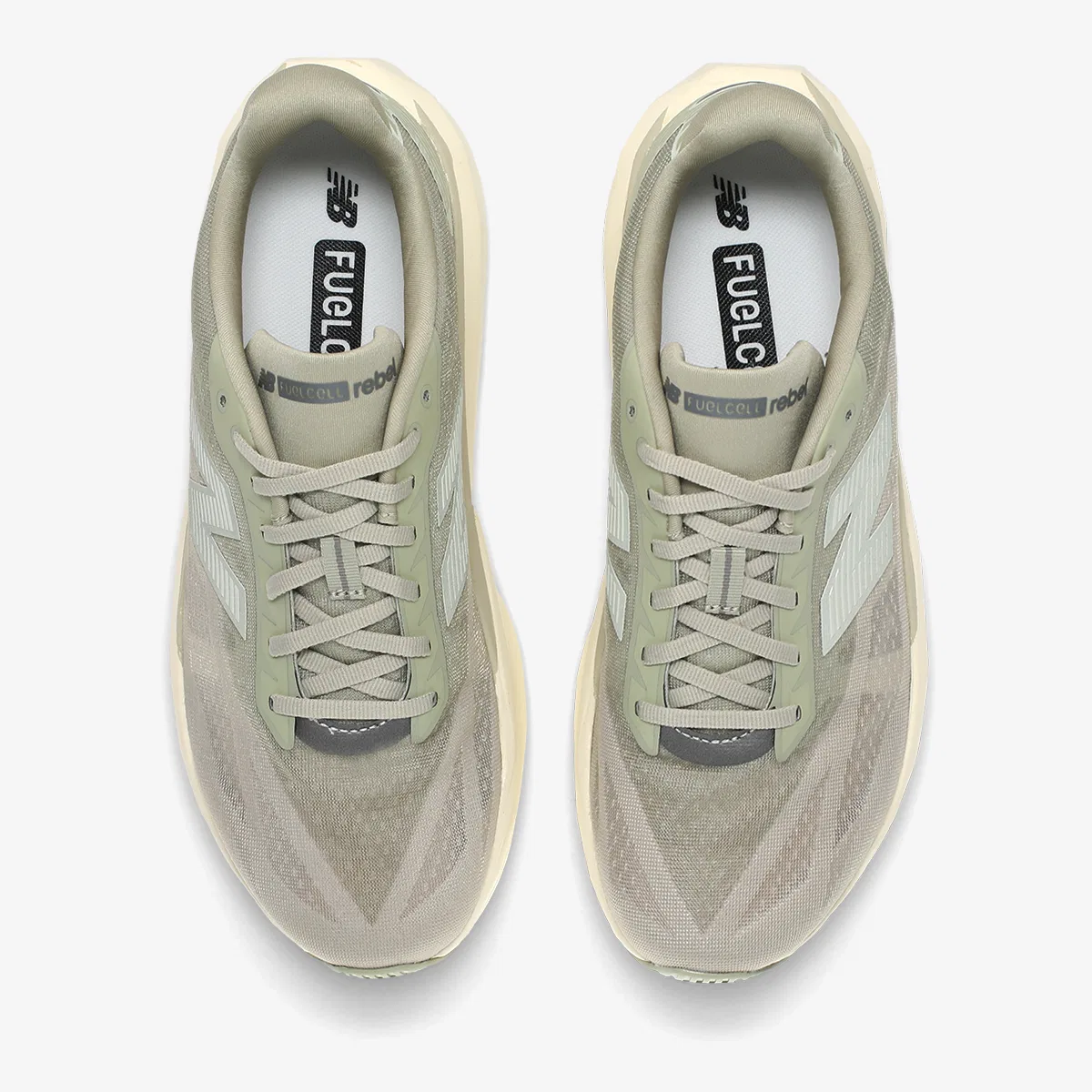 Мужские беговые кроссовки Rebel V5 (2E) цвета хаки от New Balance — фото 2