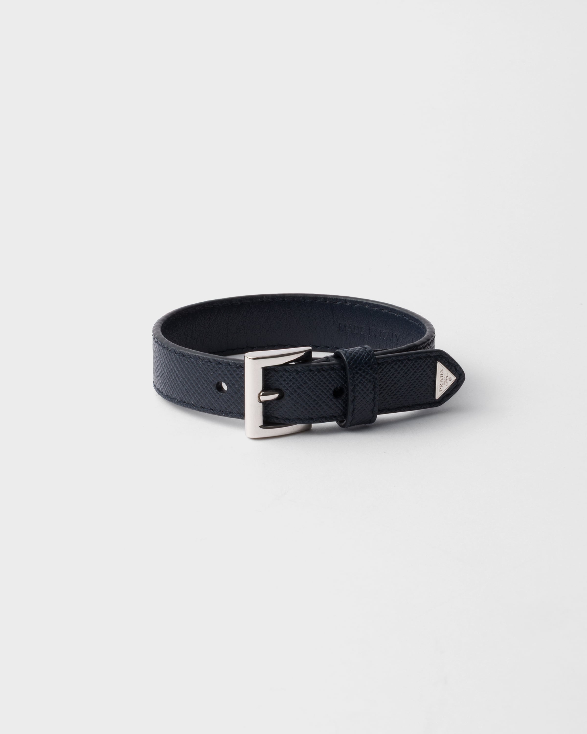 

Браслет из сафьяновой кожи Prada, синий