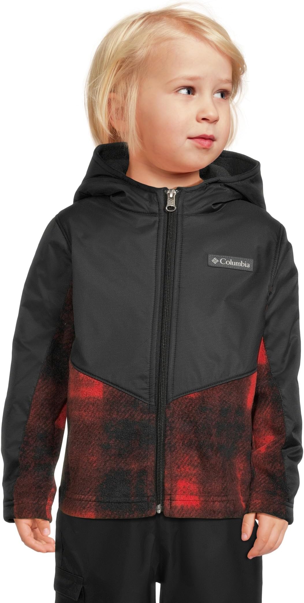 

Худи Columbia Kids Steens Mountain II Overlay Hoodie, цвет Sail Red Omblur Tonal/Black