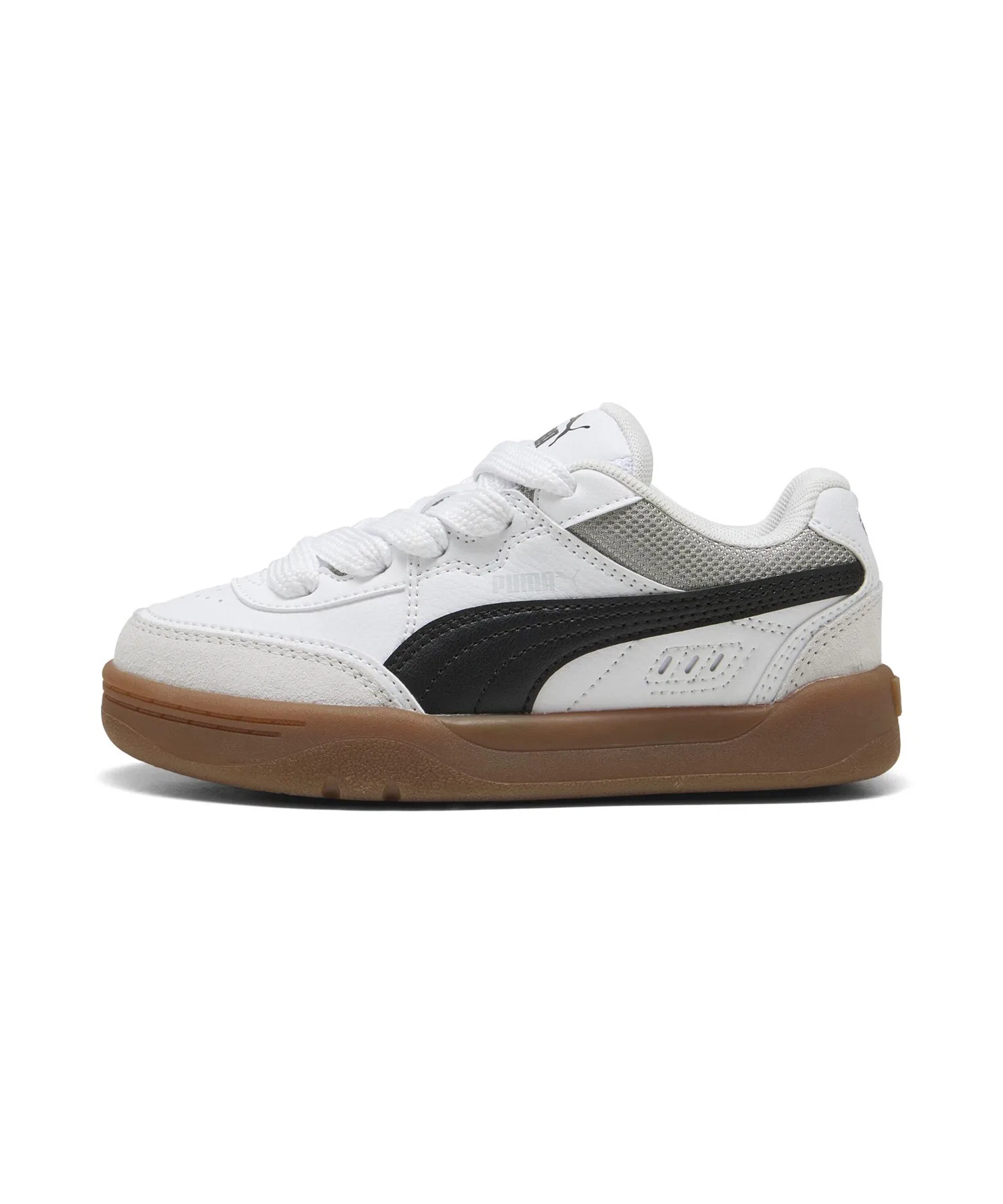 Детские кроссовки PUMA SK8 PS для скейтбординга и танцев серые с белым — фото 2