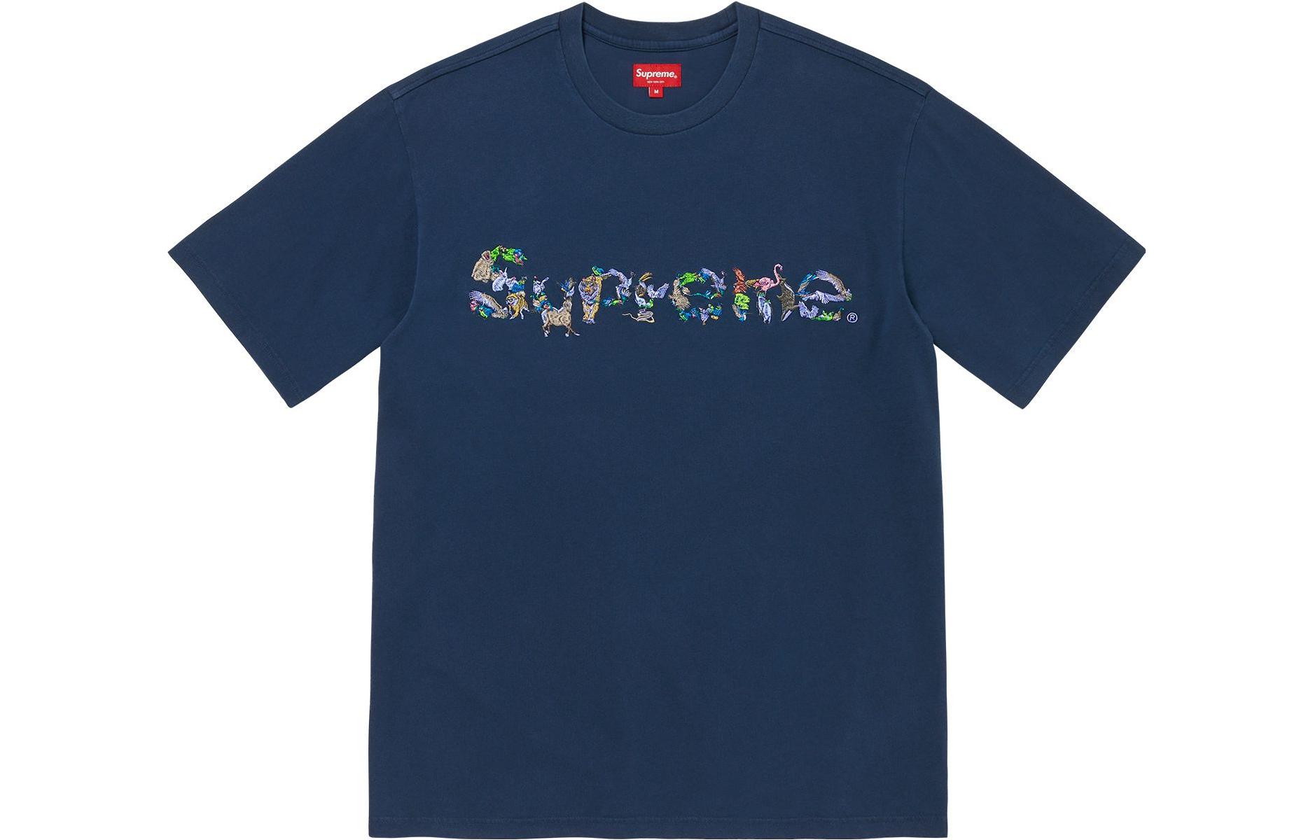 

Animal Kingdom Весенне-Летняя Футболка Supreme, Темный Морской Синий/Темно-Синий