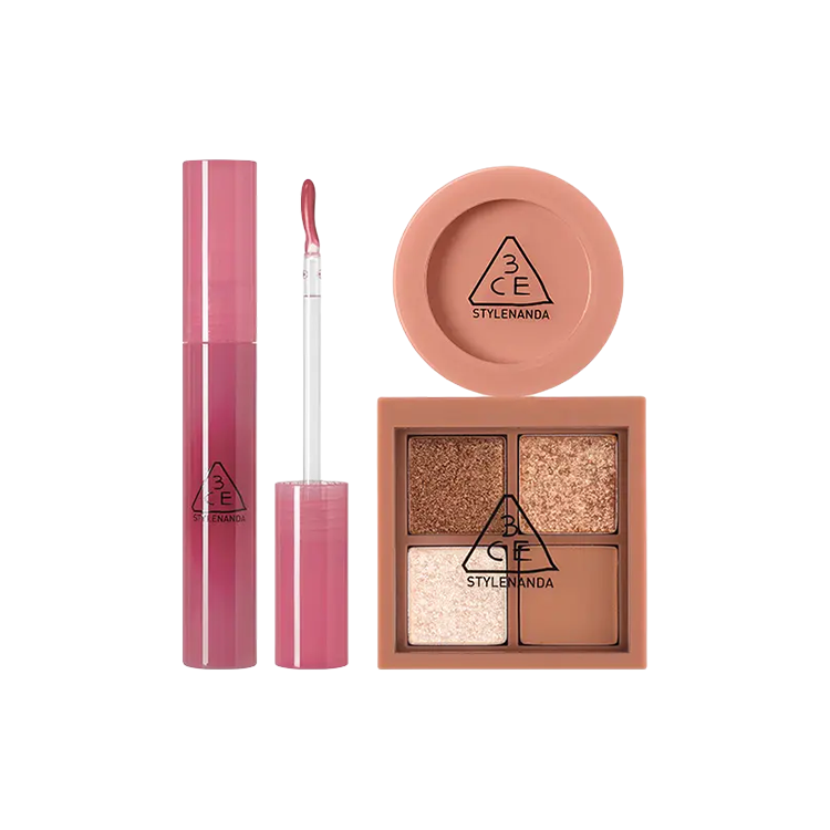 

2 5 цветов палетка теней монохромный румяна набор для макияжа легко растушевывается стойкий 3CE