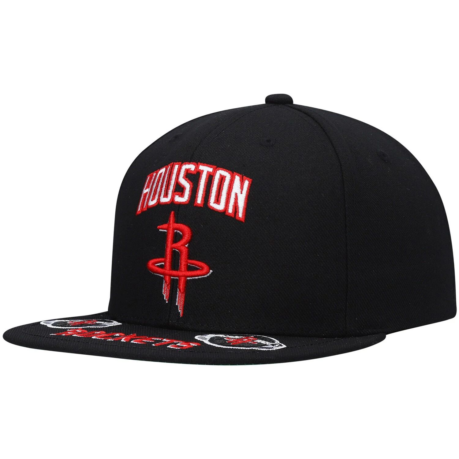 

Мужская черная кепка Snapback Mitchell & Ness Houston Rockets с загрузкой спереди