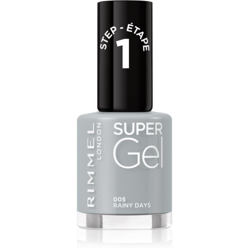 

Гибридный лак для ногтей Rimmel Super Gel без использования УФ/LED абажура 005 Rainy Days 12 мл