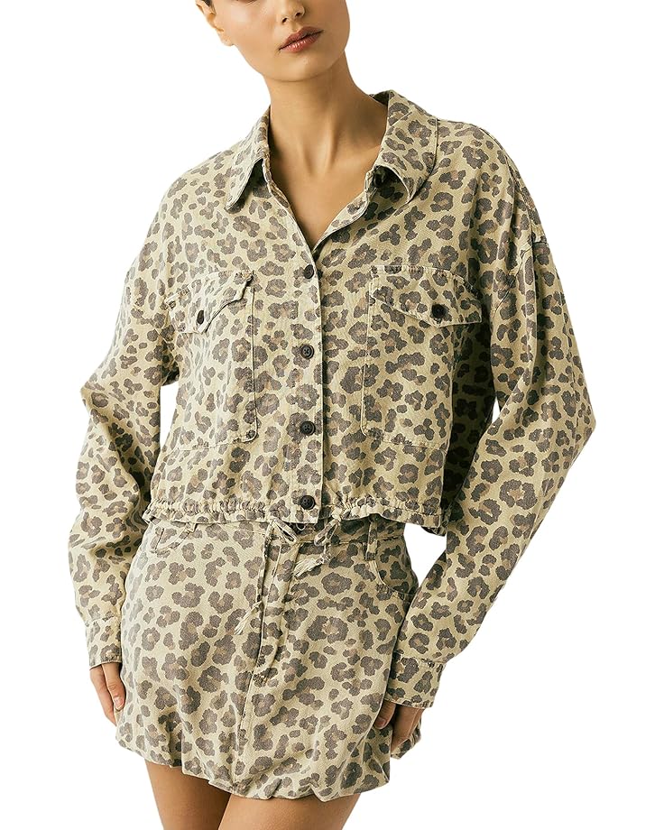 

Куртка Blank NYC Wild Short Lightweight Leopard Shirt Jacket, цвет Multicolor
