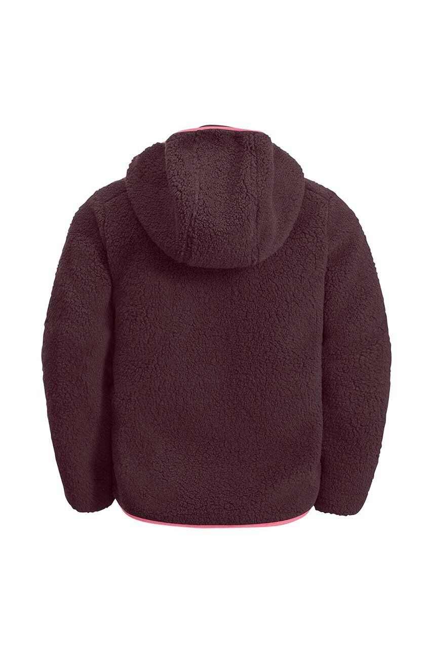 Детская толстовка Jack Wolfskin ICE CURL HOOD, розовый — фото 3