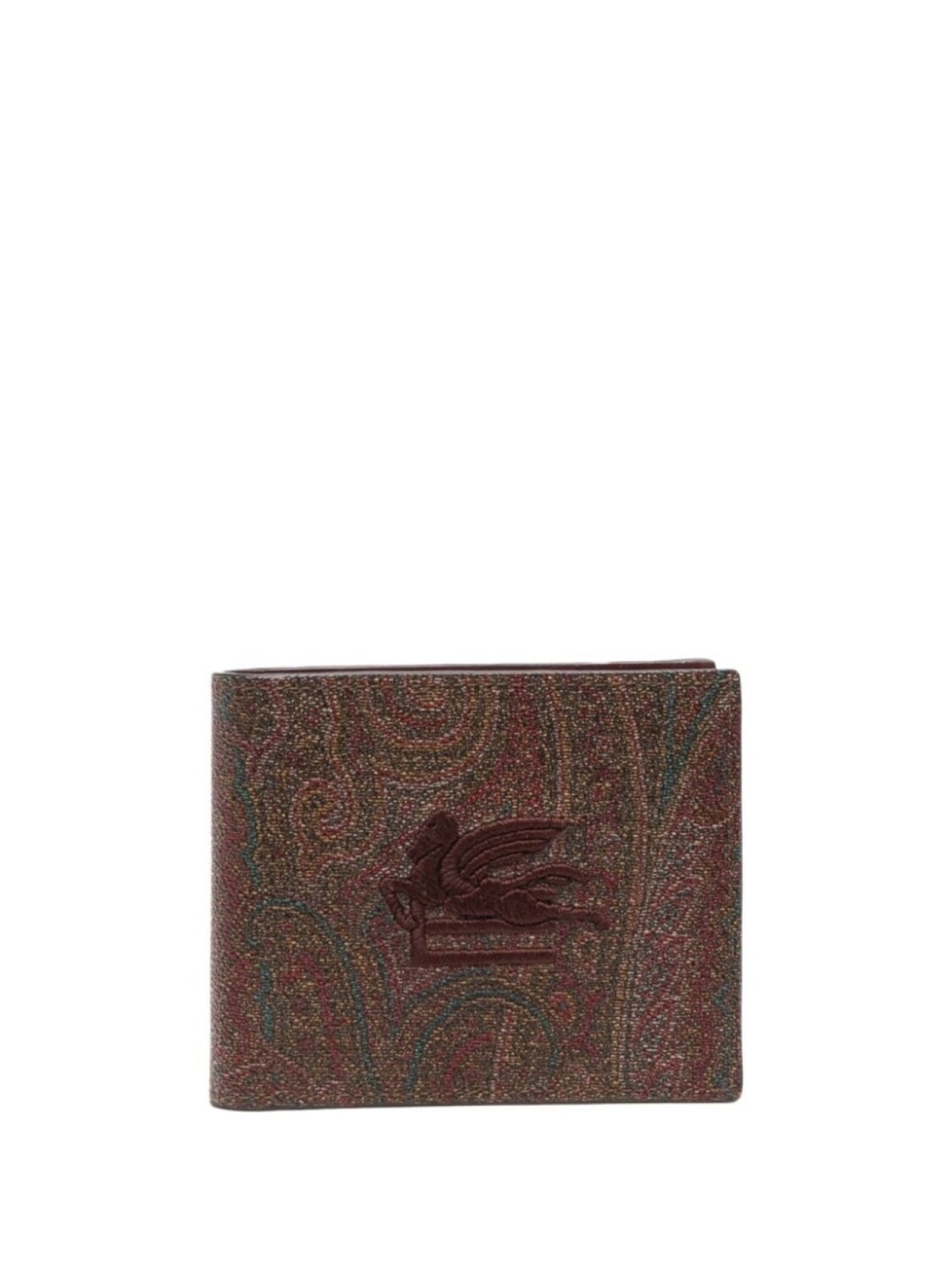 

ETRO кошелек с вышитым логотипом, красный
