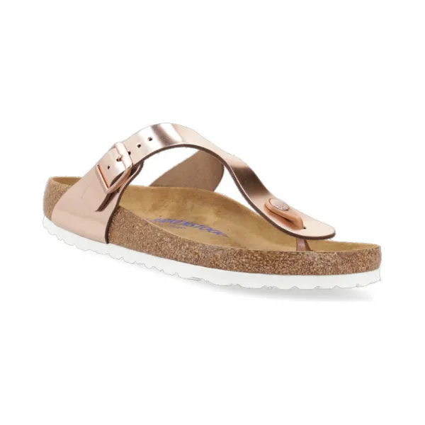 Кожаные шлепанцы из гизе Birkenstock, розовый