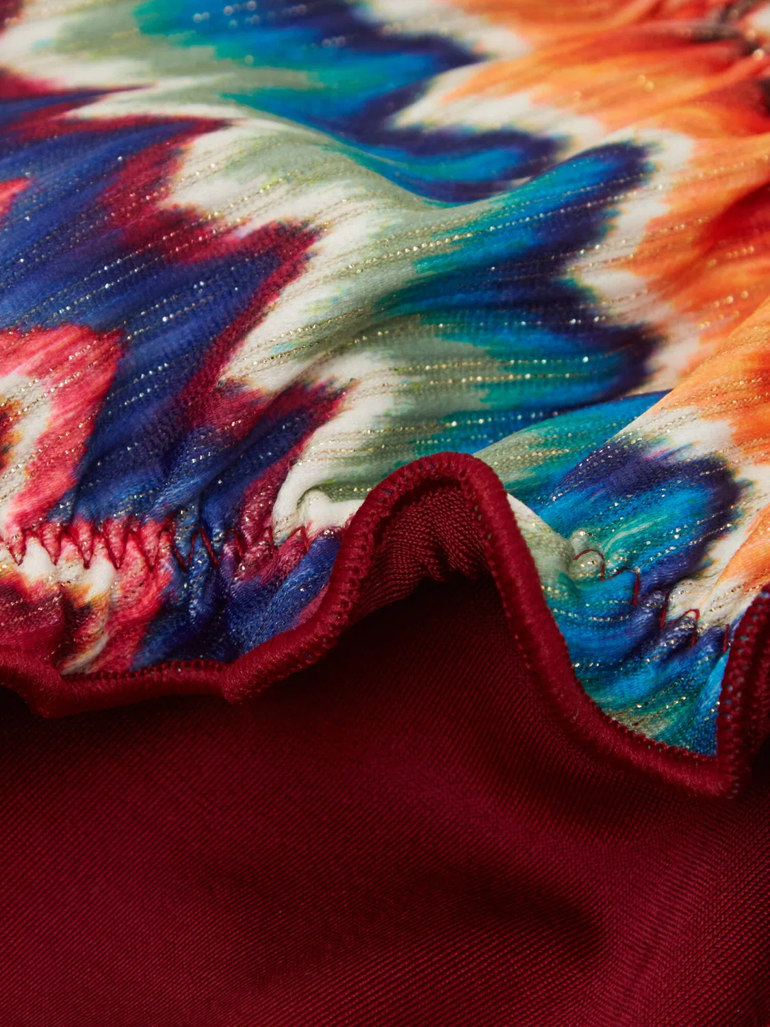 Бикини Calzedonia Vibrant Chevron цвета каштаново-коричневый — фото 3