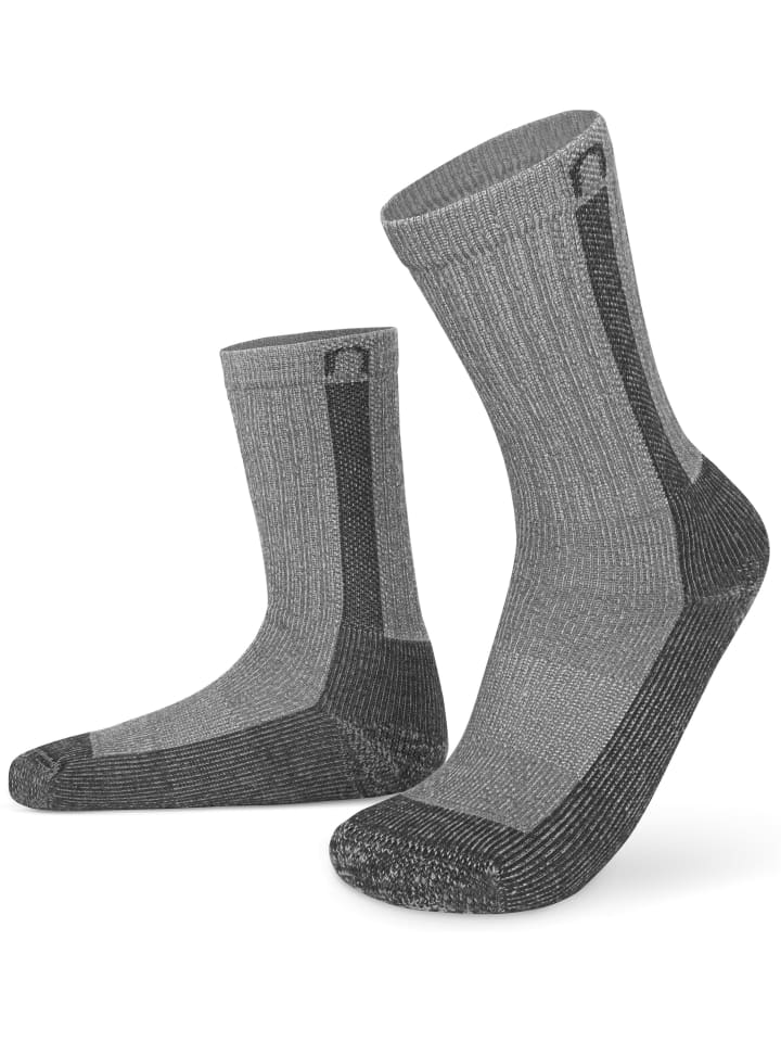 

Normani 2 пары походных и рабочих носков из мериносовой шерсти Nowra, черно-антрацитового цвета