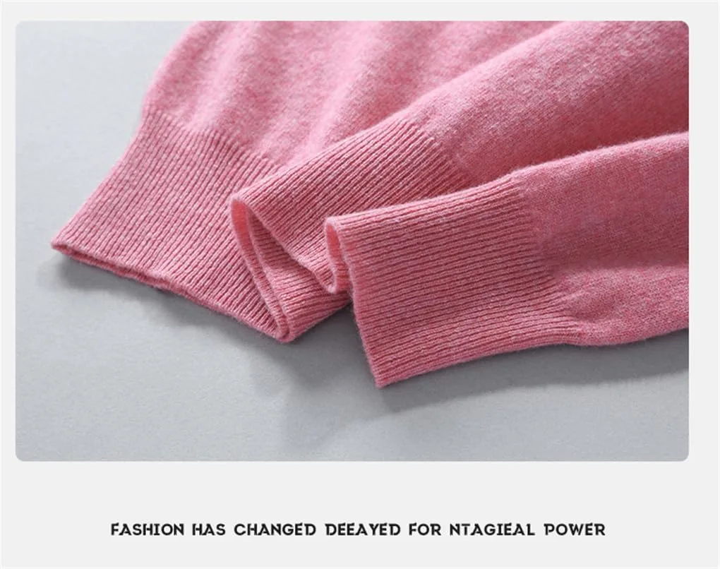 Мужской свитер V-образный вырез Wool Knitted Jumpers — фото 4