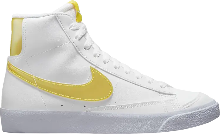 

Кроссовки Blazer Mid Next Nature GS 'Citron Tint Lenticular', белый