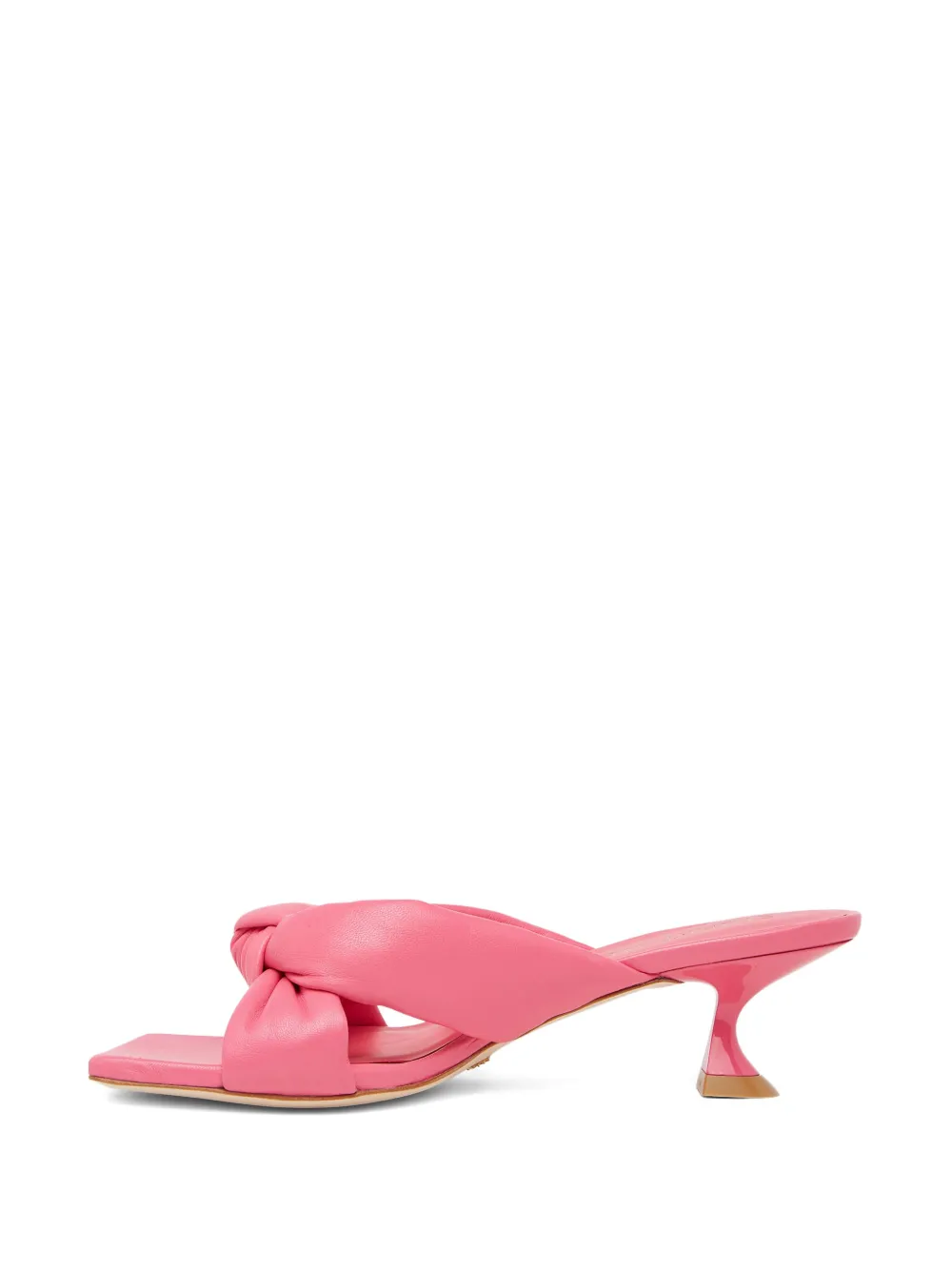 Босоножки Playa с узлом и каблуком 50 мм Stuart Weitzman, розовый — фото 4