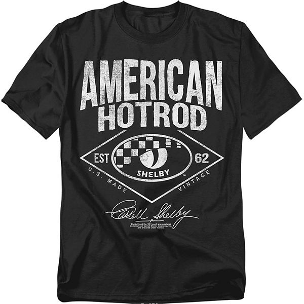 

Футболка Big & Tall с принтом Carroll Shelby American Hotrod Licensed Character