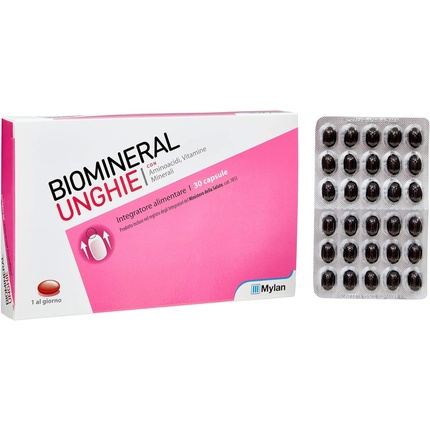 

Добавка для укрепления слабых ногтей 30 капсул Biomineral